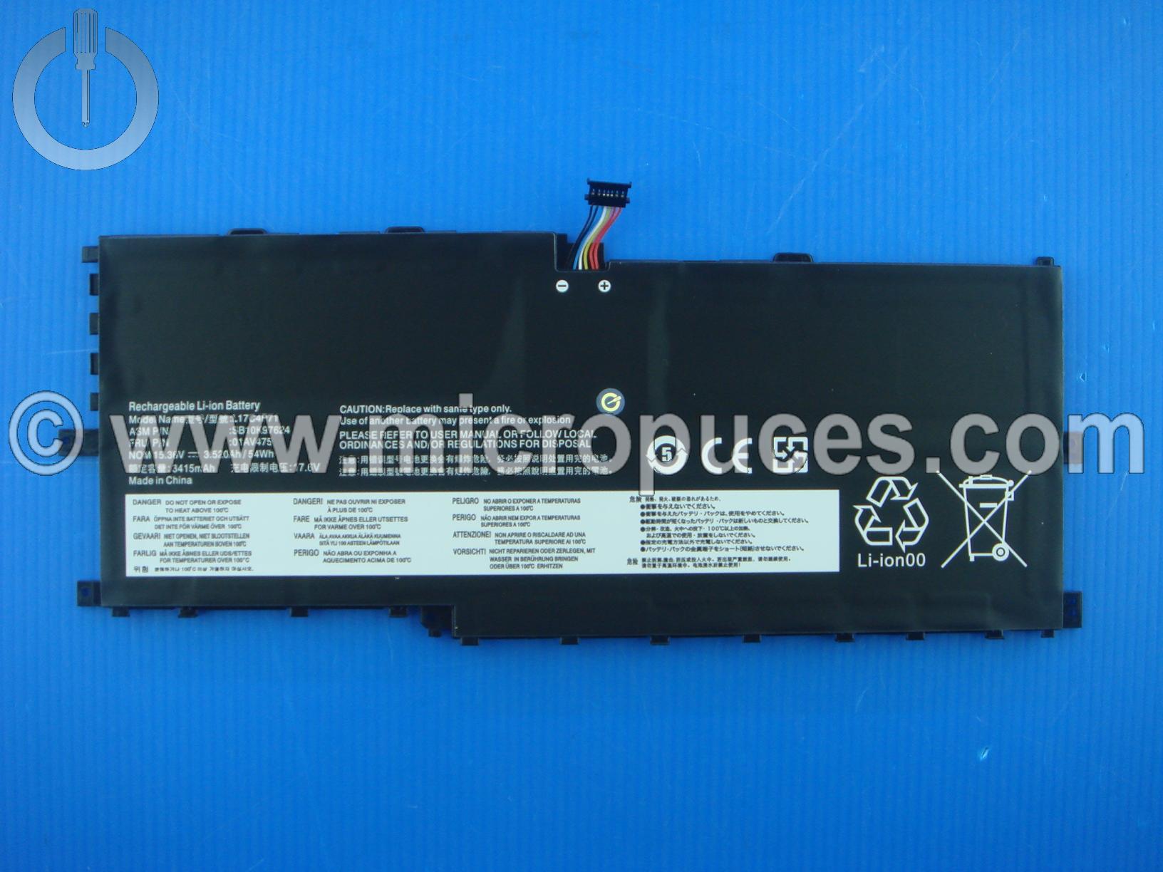 Batterie compatible pour LENOVO Yoga X1 3me Gen
