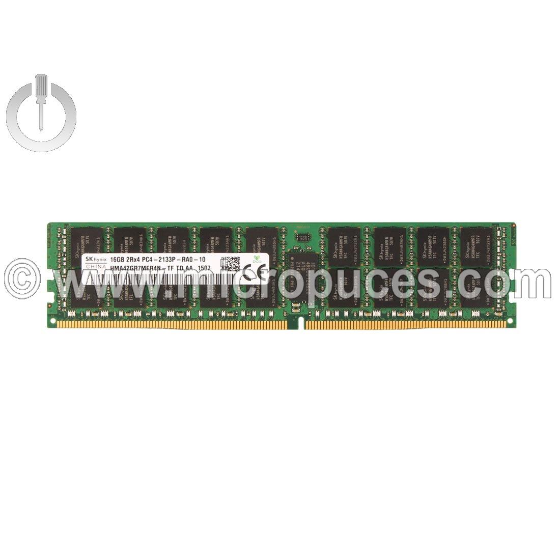 RAM 16GB DDR4 ECC RDIMM PC4-2133-R 2Rx4 4Gb - mmoire serveur
