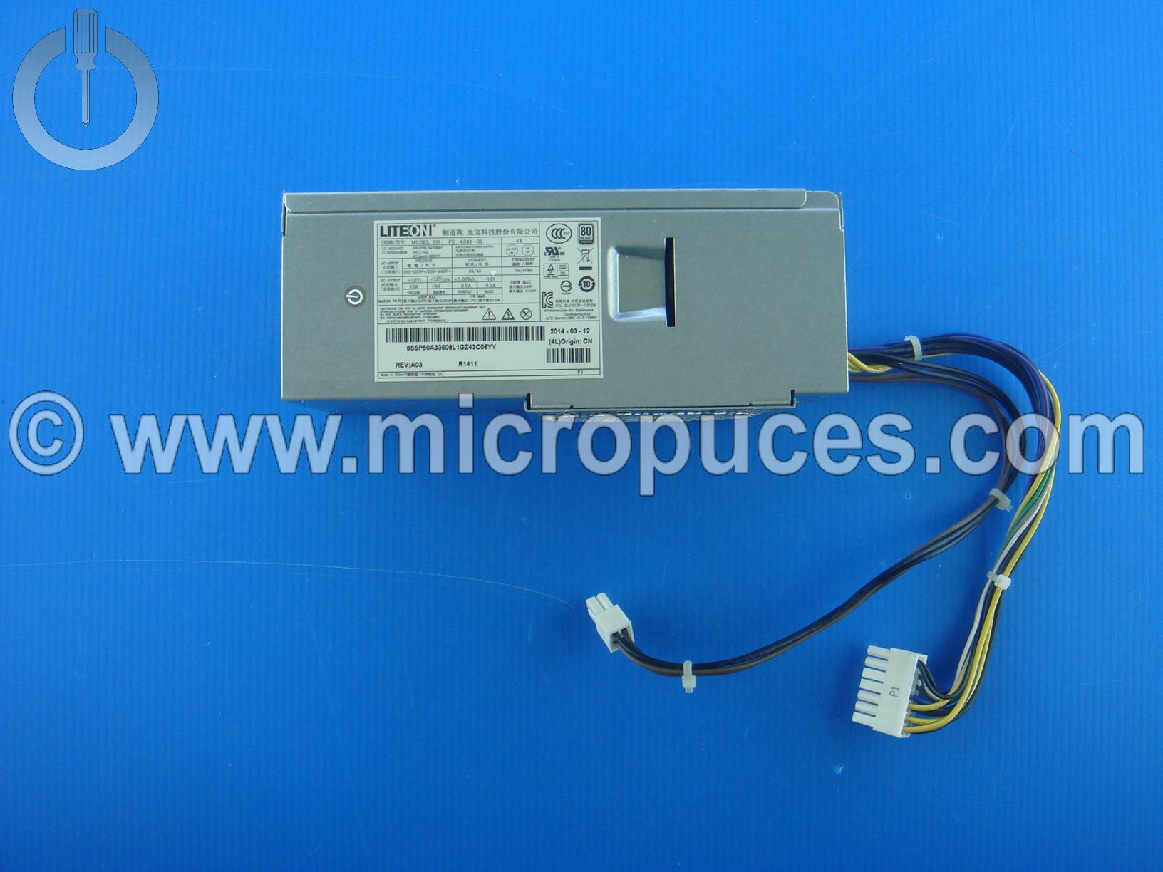 Alimentation 240w pour Lenovo ThinkCentre M93