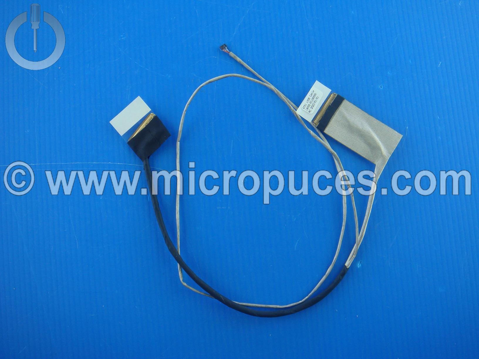 Nappe video pour ASUS K751L X751L F751L (40 pin LVDS non tactiles)