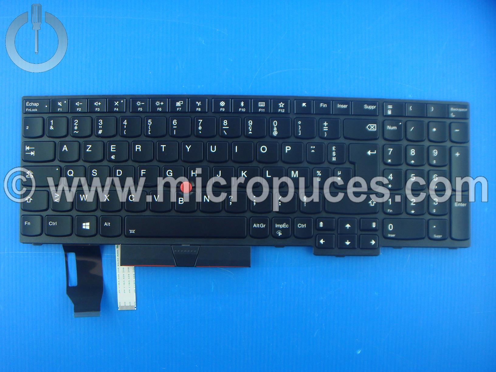 Clavier AZERTY pour Thinkpad L580 E580