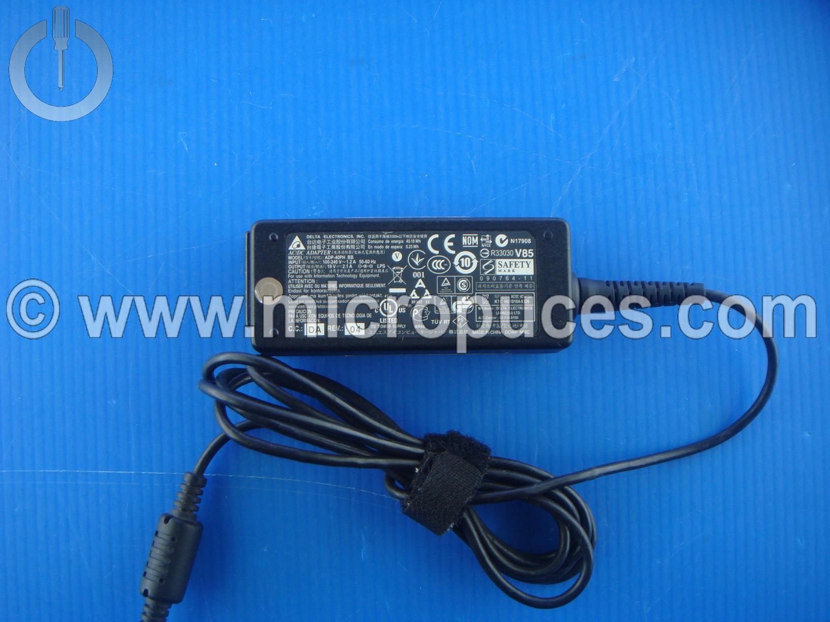Chargeur Alimentation 19V 2.1A pour MSI Wind