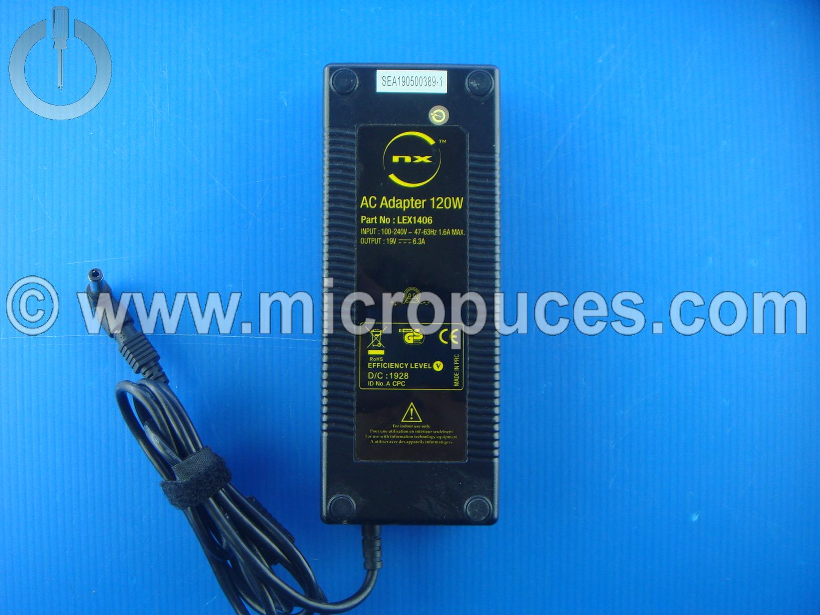 Chargeur Alimentation 19V 6.32A 120W Pour ASUS