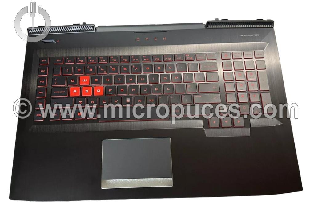 Clavier QWERTY + plasturgie de dessus pour OMEN 17-AN
