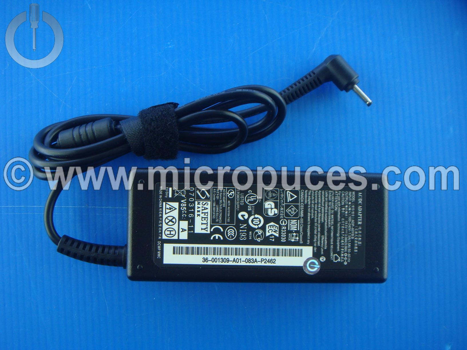 Chargeur compatible 19V 3.08A pour ASUS Eee EP121