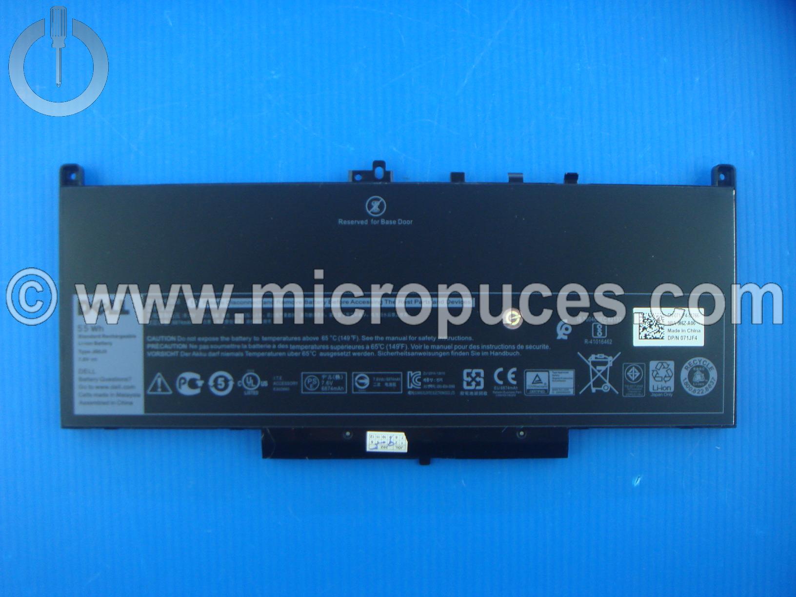 Batterie d'origine pour DELL Latitude E7270 ou 7470