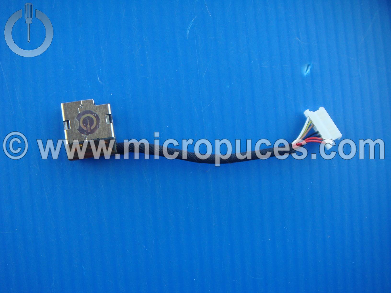 Cable alimentation NEUF pour HP Pavilion 15-auXXX ( 10cm )