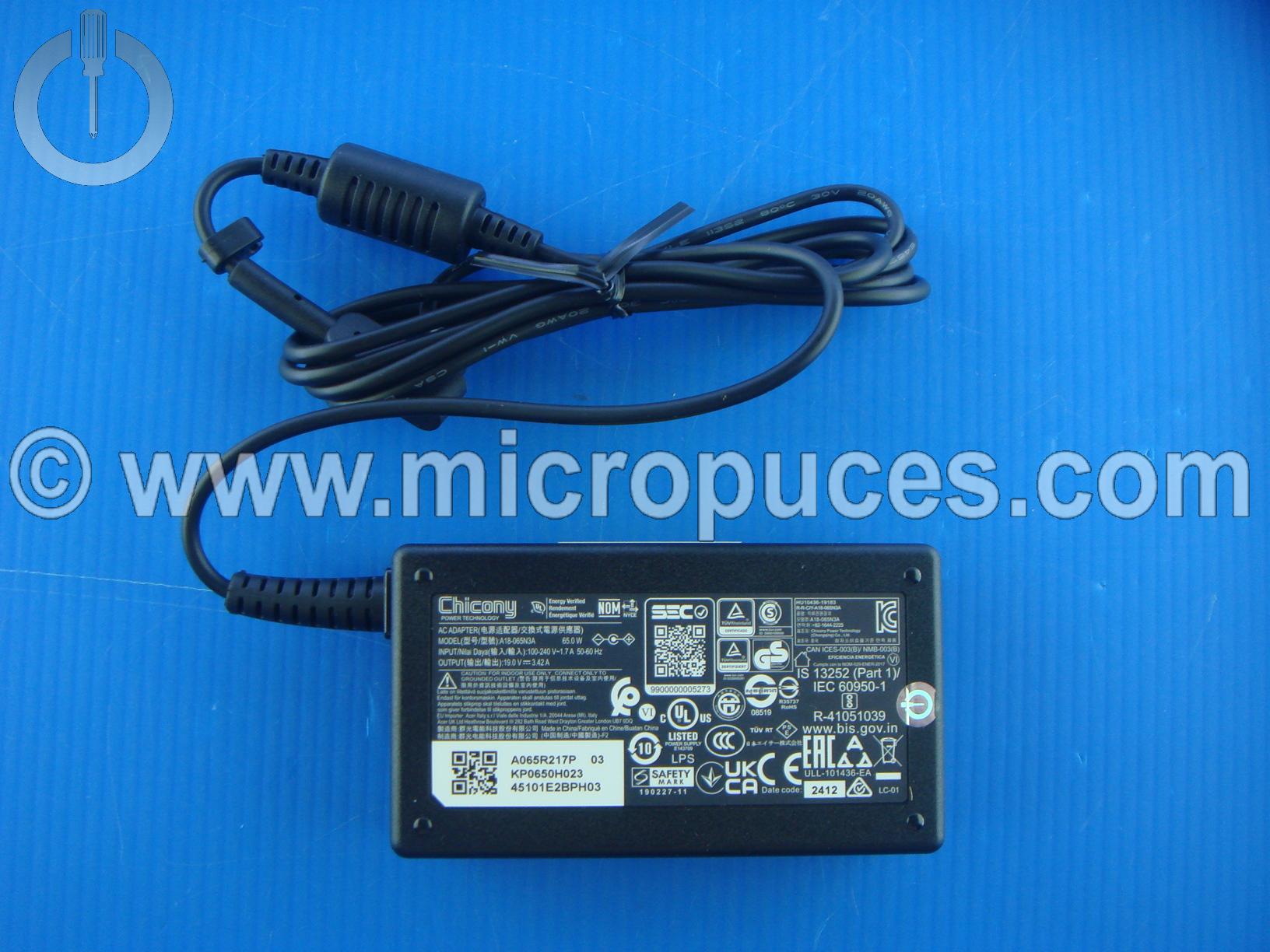 Chargeur 65W pour Acer VN4690GT