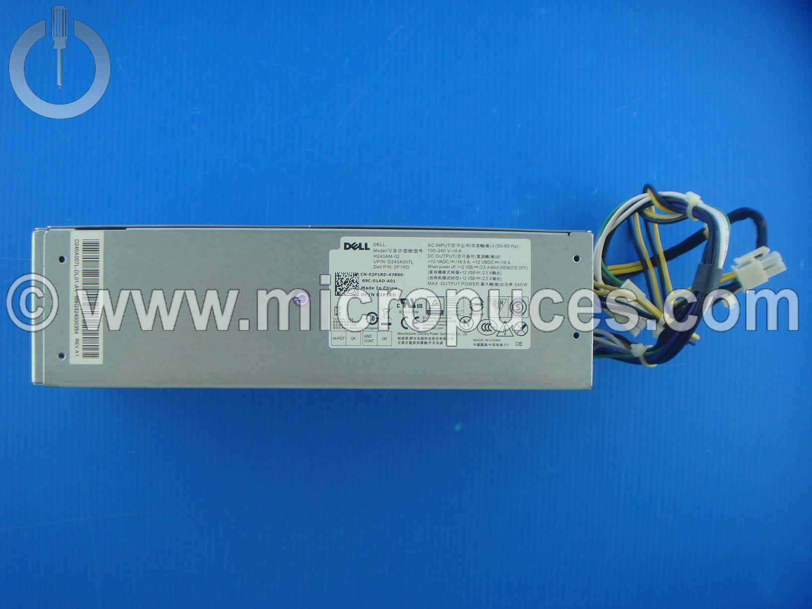 Alimentation d'origine 240W pour DELL L240EM-00 pour Optiplex 3040 7040