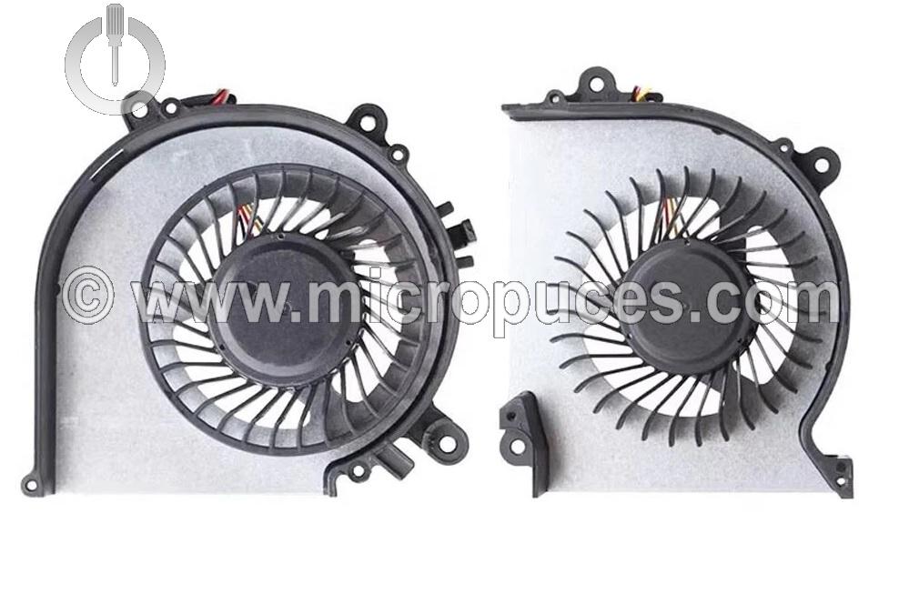 Ventilateurs GPU et CPU pour Clevo NB50