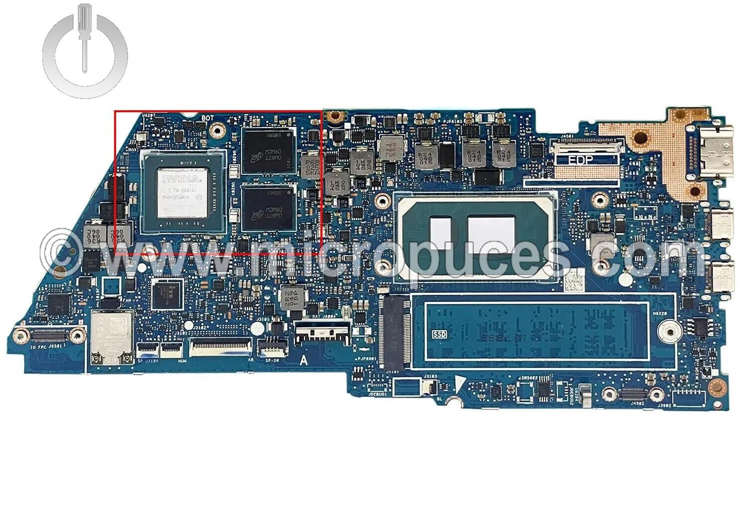 Carte mre MX450 I7-1165G7 pour ASUS UX435