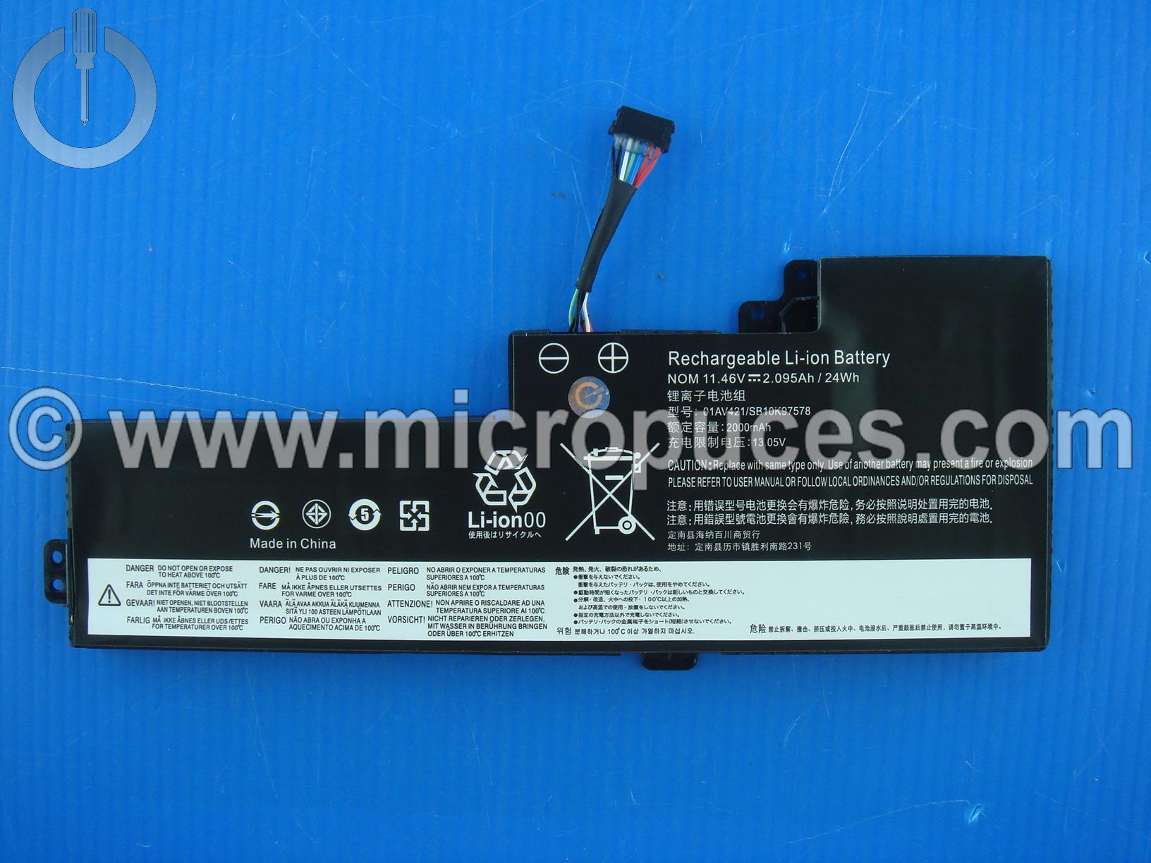 Batterie compatible pour Lenovo Thinkpad T480