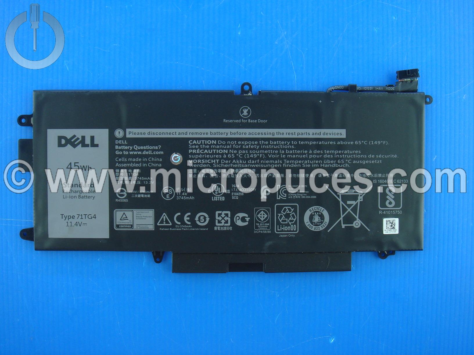 Batterie pour Dell Latitude 7390 2-in-1