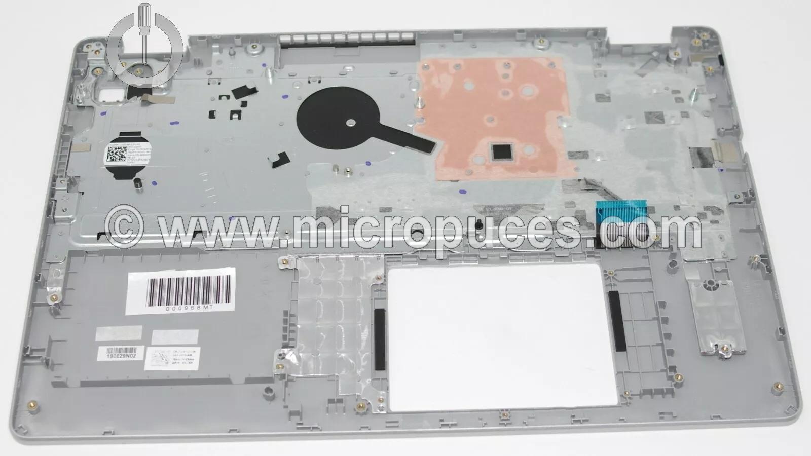 Clavier QWERTY + plasturgie pour Inspiron 15 5593 silver ( USB-C + RJ45 )
