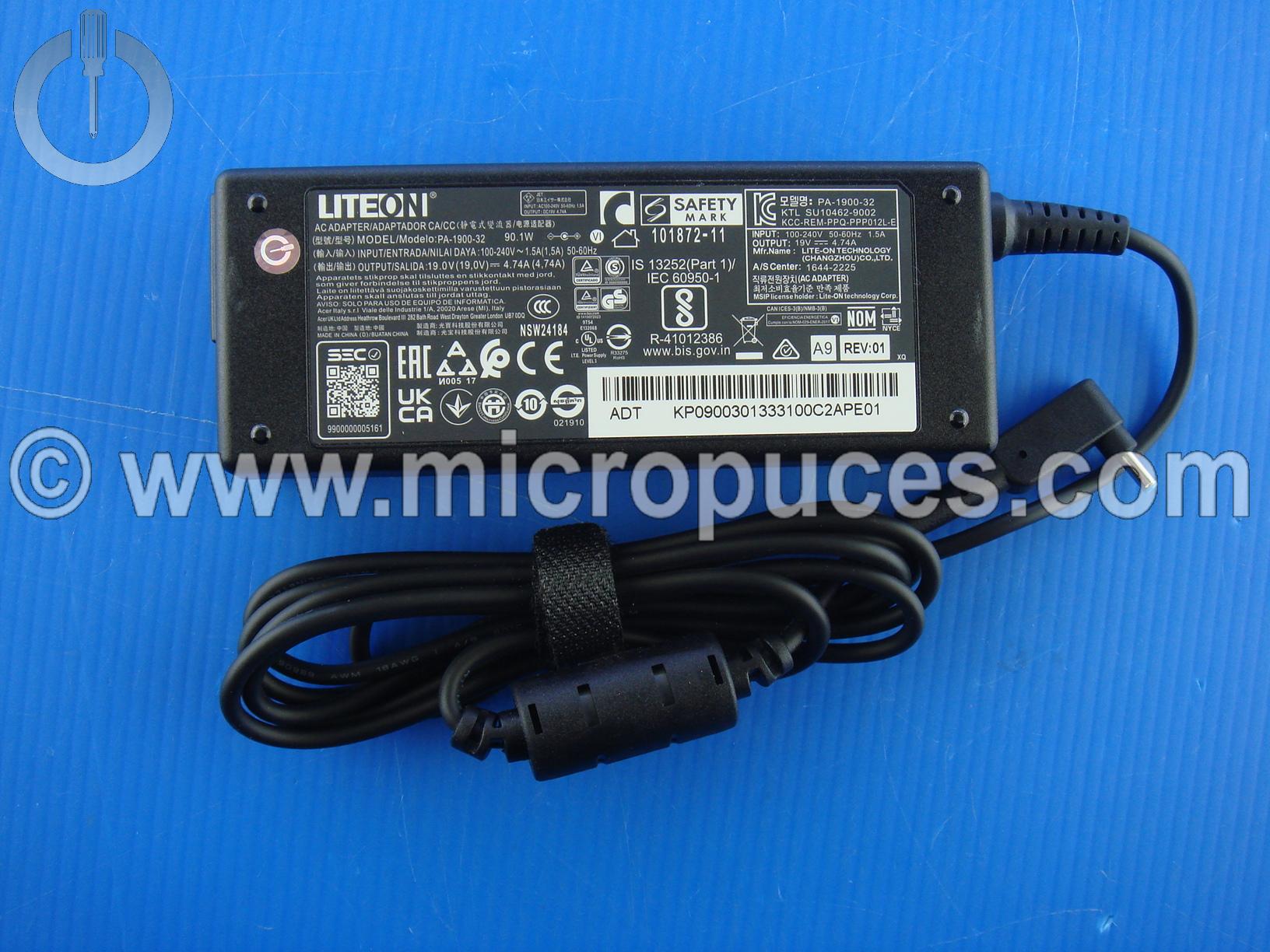 Chargeur d'origine pour Acer Aspire A715-73G