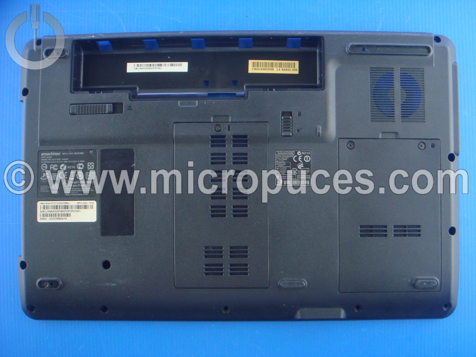 Plasturgie de dessous pour eMachines E727