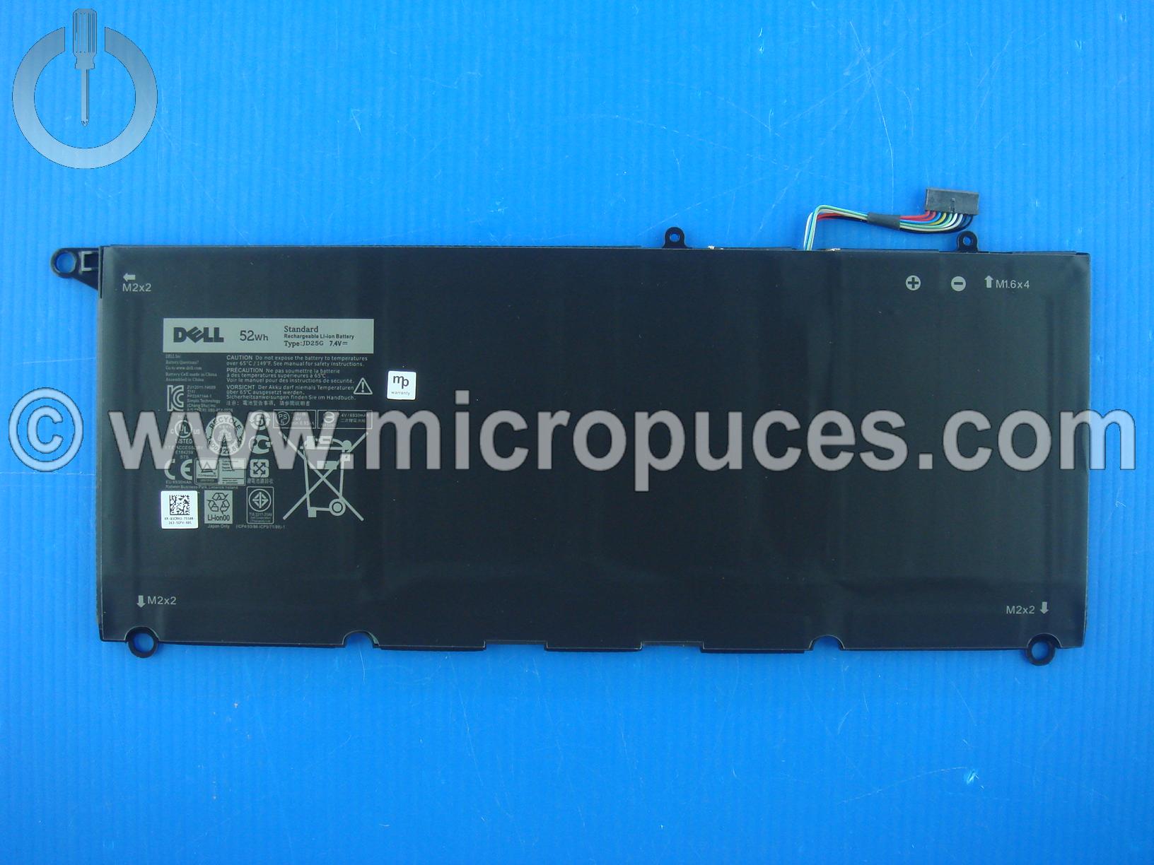 Batterie 52Wh pour DELL XPS 13 (9350 9360)