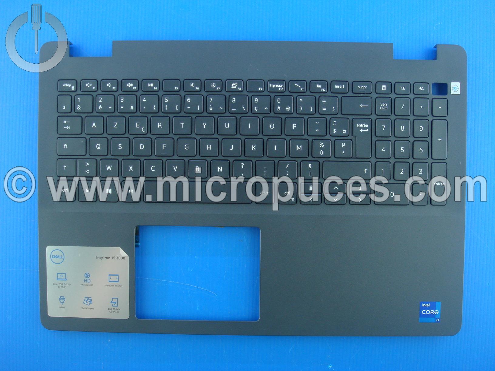 Clavier AZERTY + plasturgie noir pour DELL Inspiron 3505
