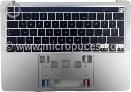 Clavier QWERTY + plasturgie pour Apple Macbook A2338 gris sidéral