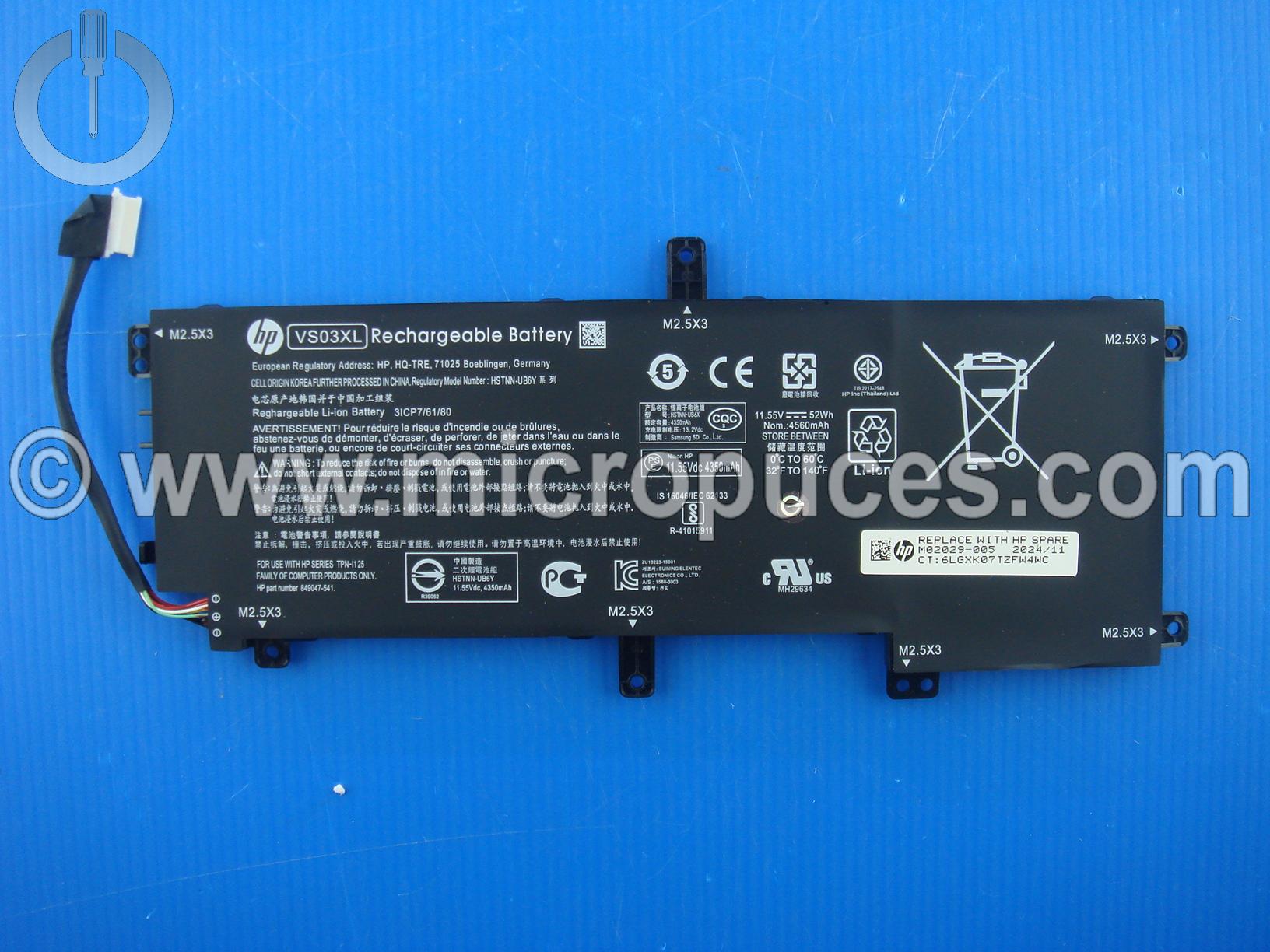 Batterie NEUVE d'origine pour HP Pavilion 15-as