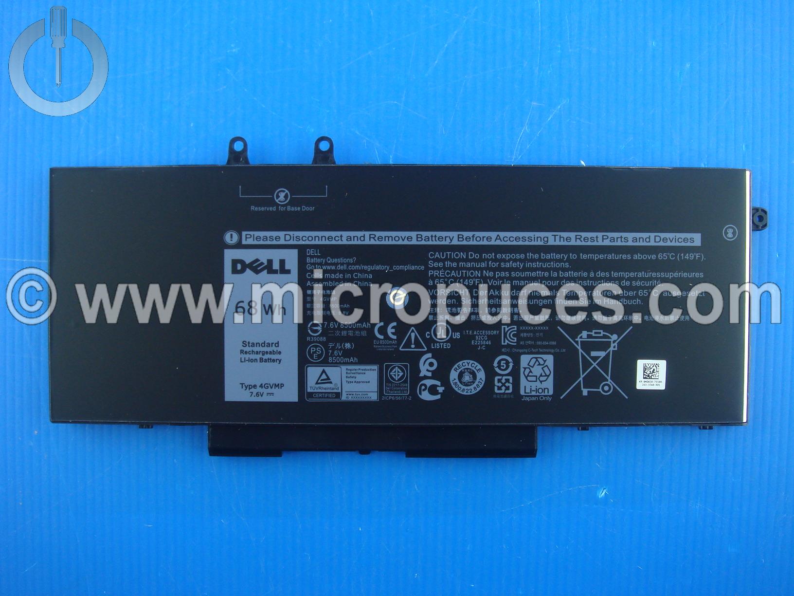 Batterie pour DELL Latitude 15 5400 5500 Precision 3540