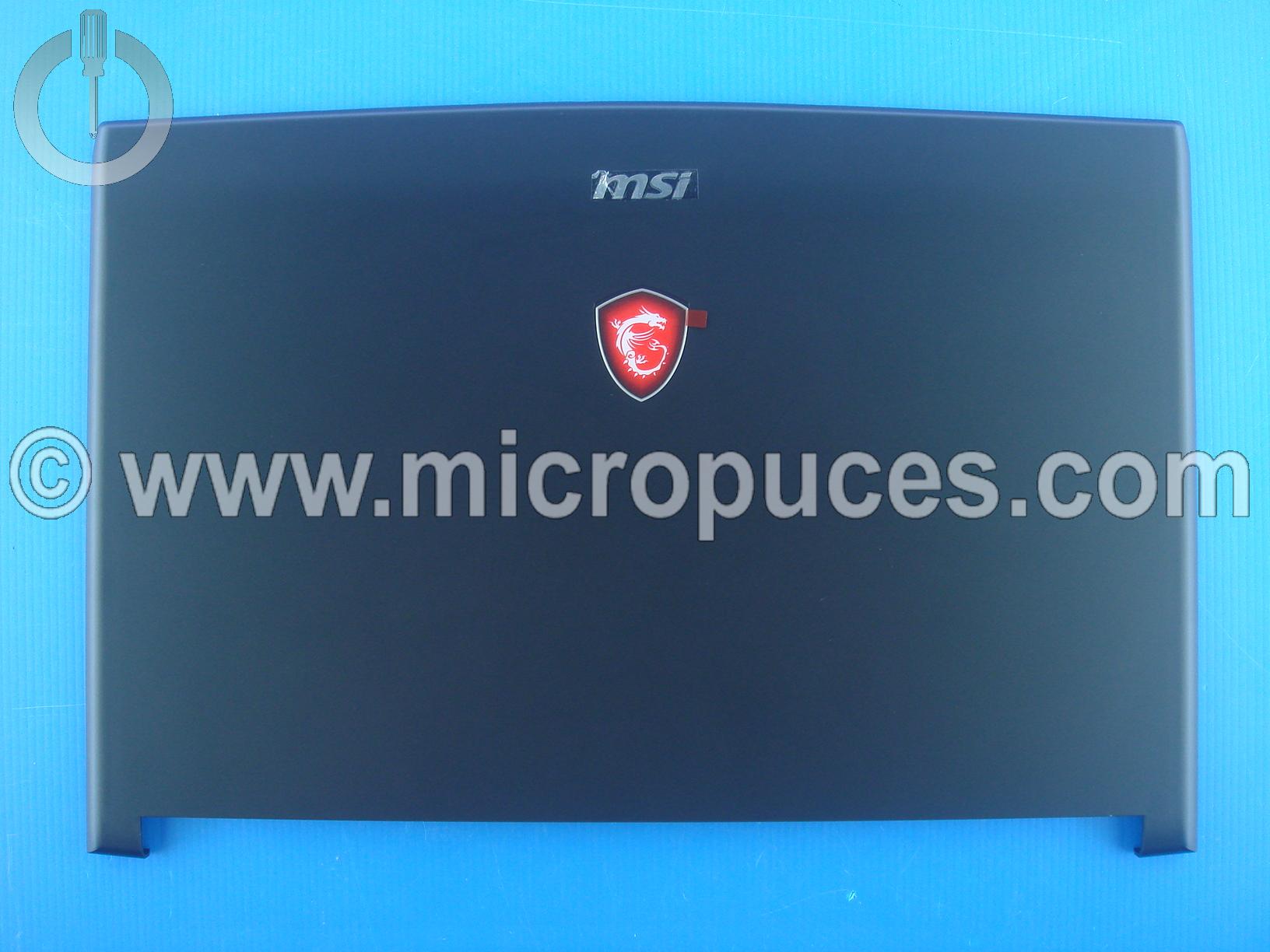 Plasturgie arrire cran pour MSI GE72 GE72VR ( non rtro claire )