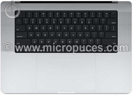 Clavier + plasturgie de dessus pour Apple MacBook Pro 16 Pouces M1 A2485 (2021)