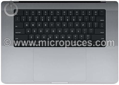 Clavier + plasturgie de dessus pour Apple MacBook Pro 16 Pouces M1 A2485 (2021)