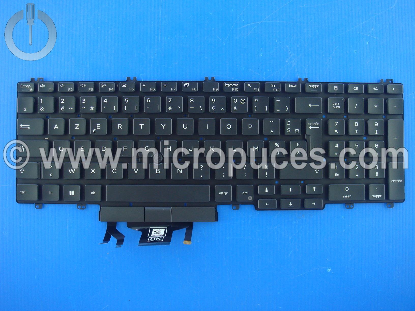 Clavier AZERTY pour Dell Precision 3550