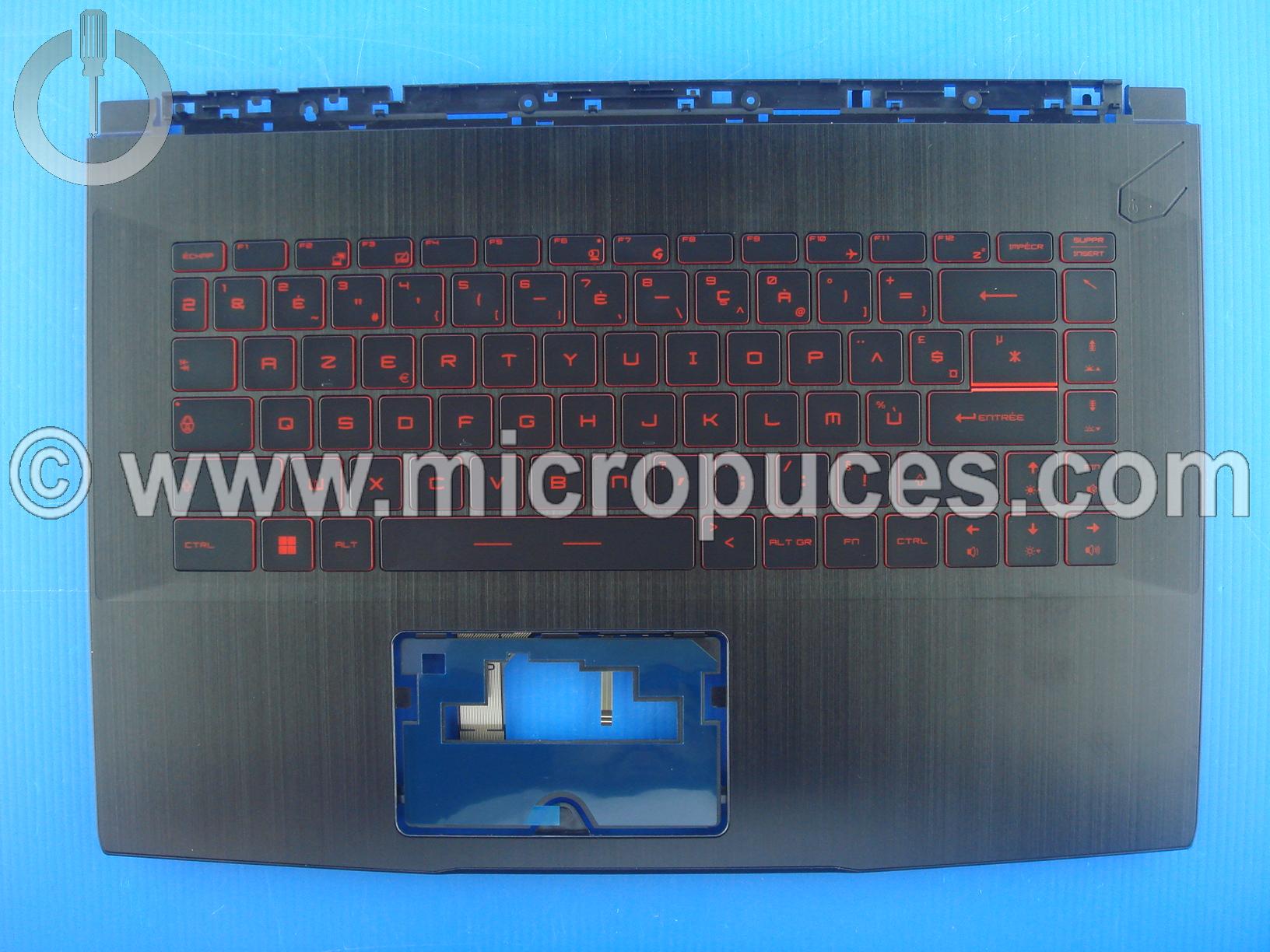Clavier + plasturgie du dessus pour MSI GF63