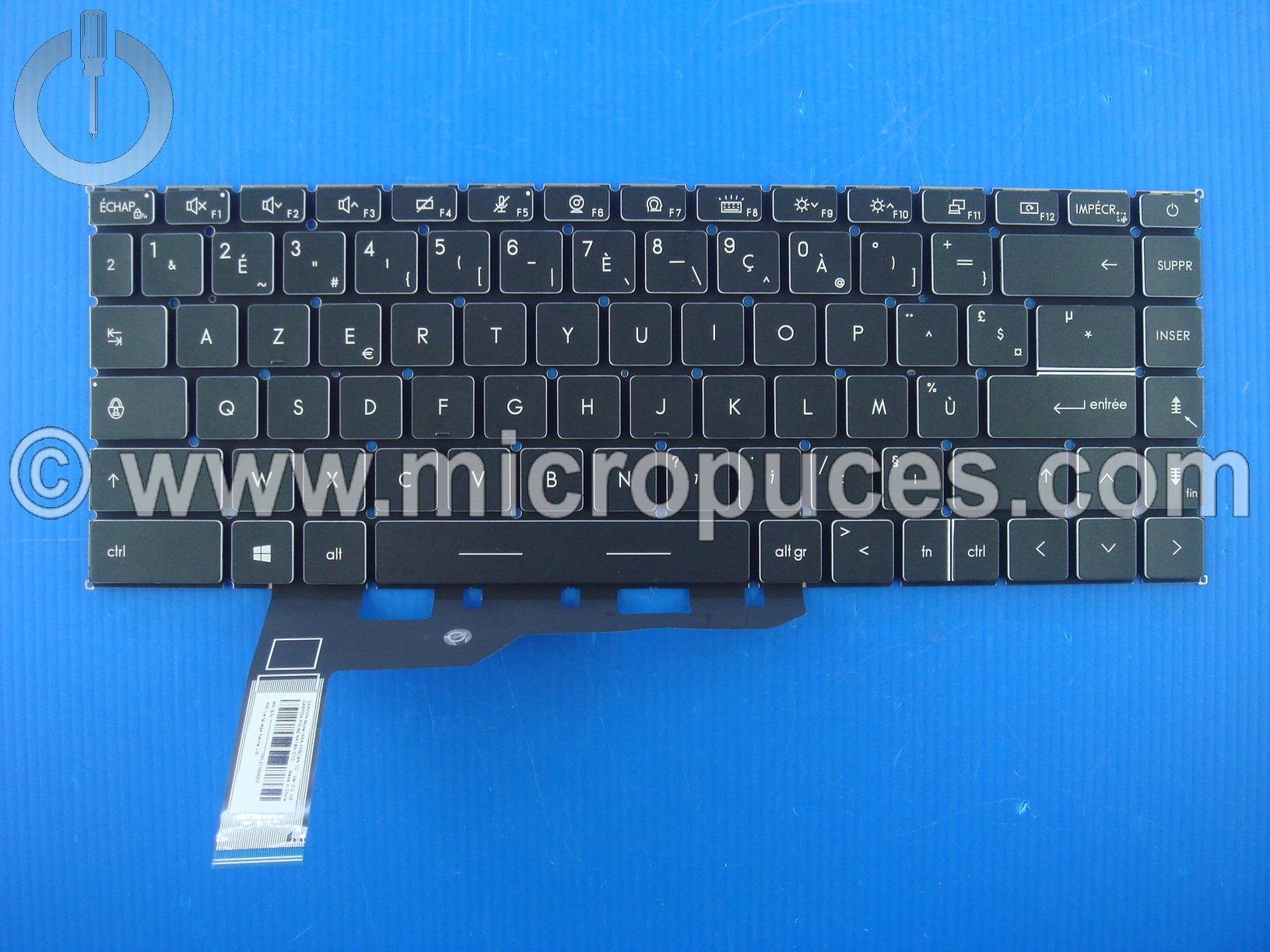 Clavier rétro éclairé noire pour MSI Modern 15 MS1551