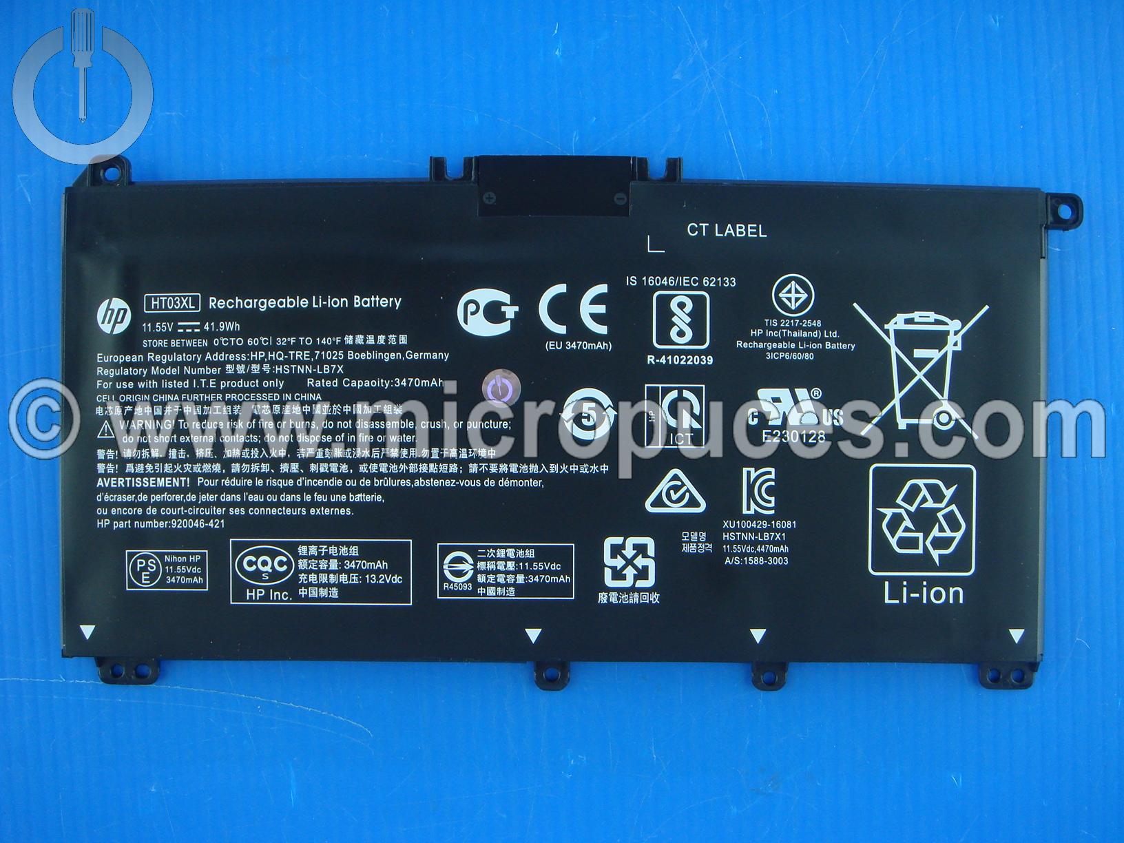Batterie compatible pour HP Pavilion 14-CE 15-CS