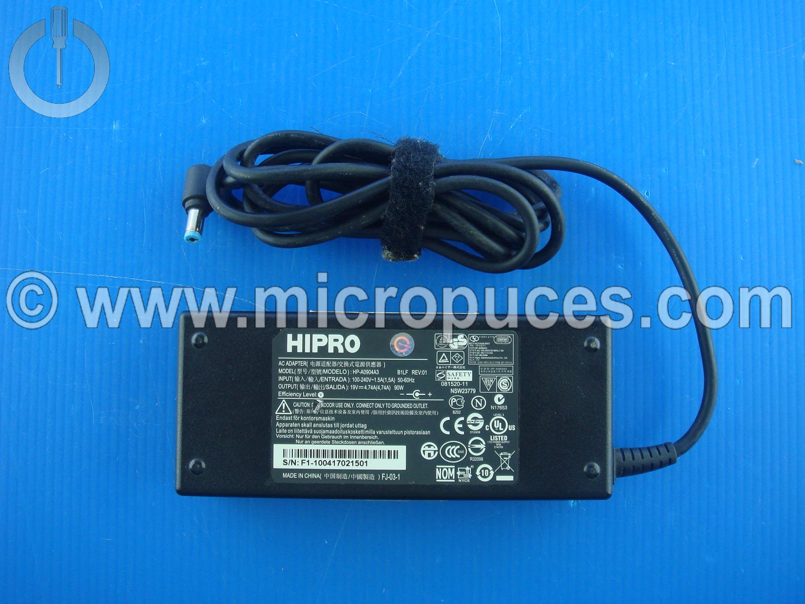 Chargeur Alimentation 19V 4.74A pour Packard Bell