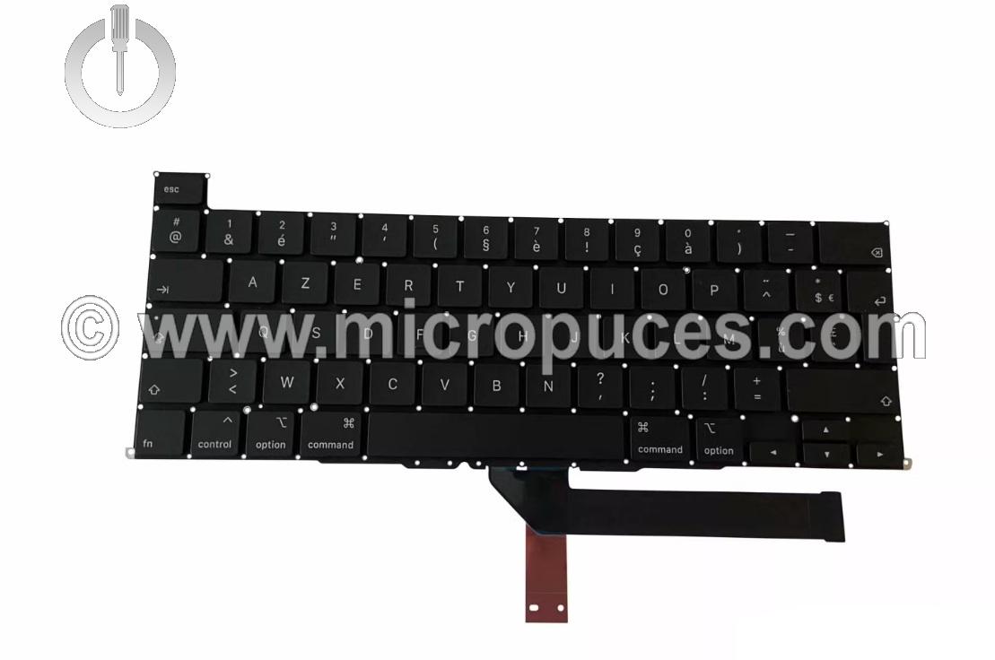 Clavier AZERTY pour MacBook Pro 16″ Retina A2141