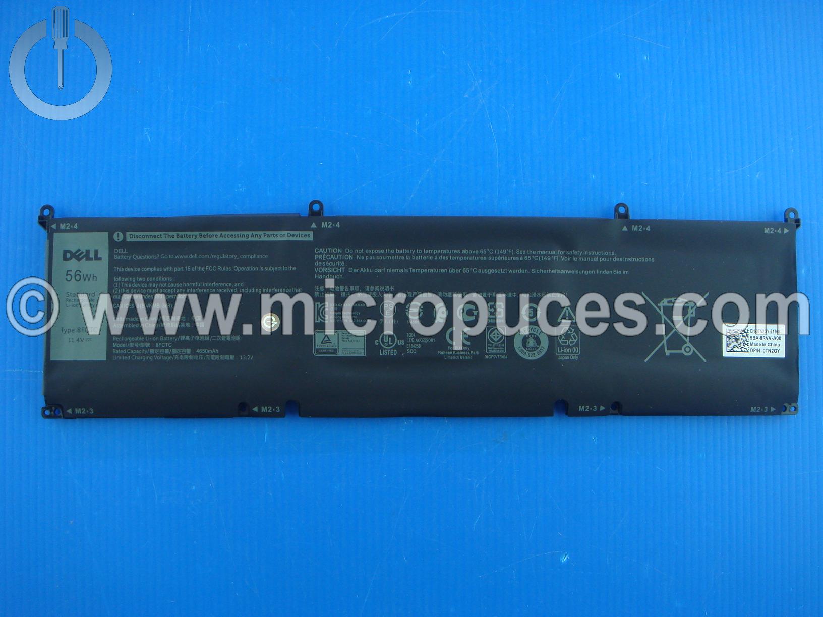 Batterie 56Wh NEUVE d'origine pour Dell G15 5510