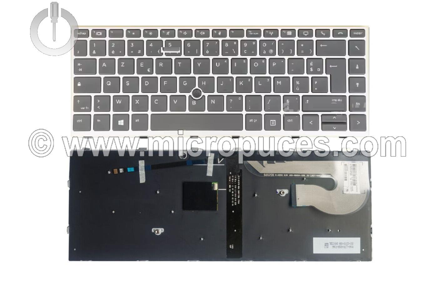 Clavier Azerty pour HP ZBook 14u G5