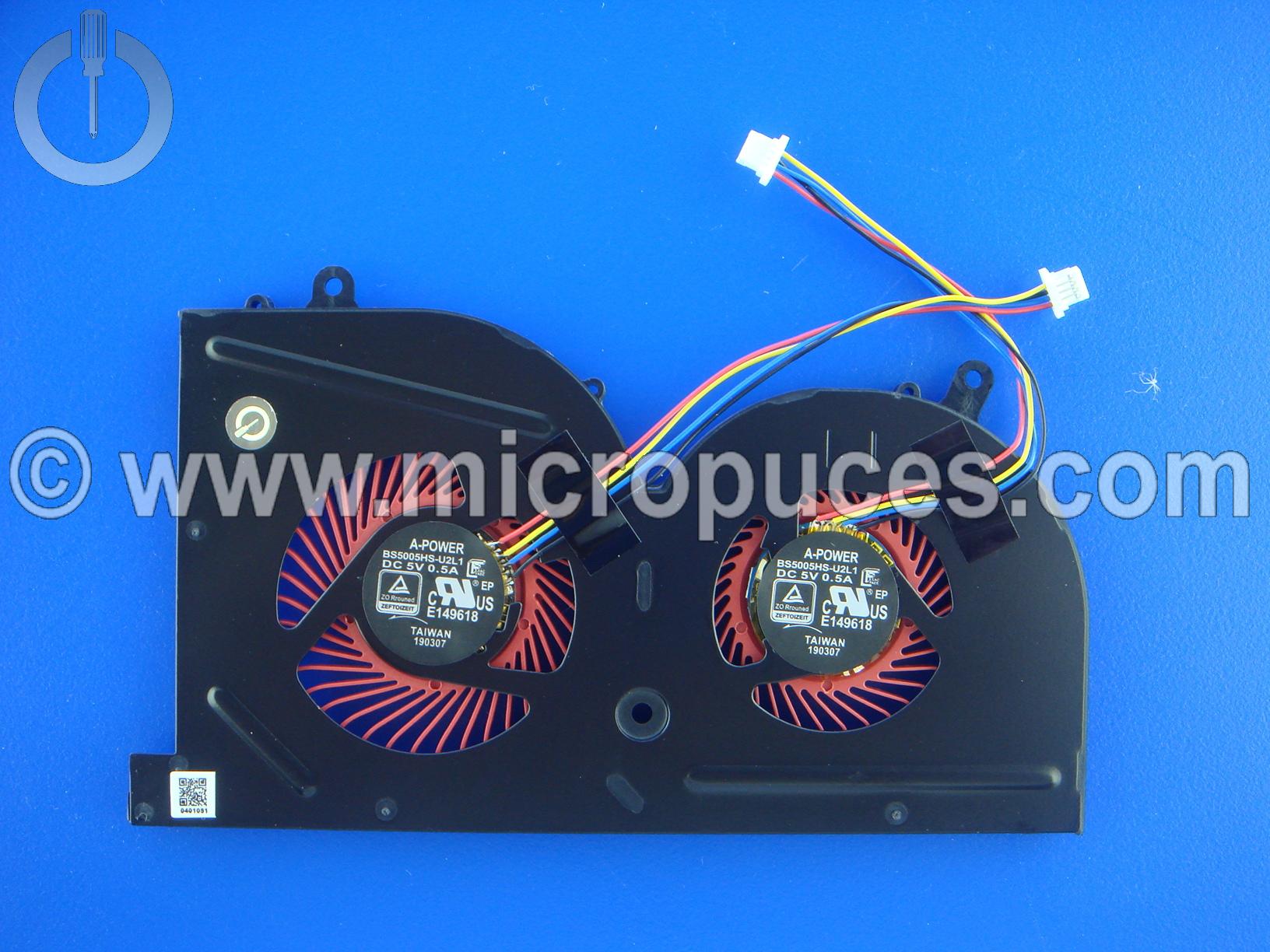 Double ventilateur GPU pour MSI GS73VR