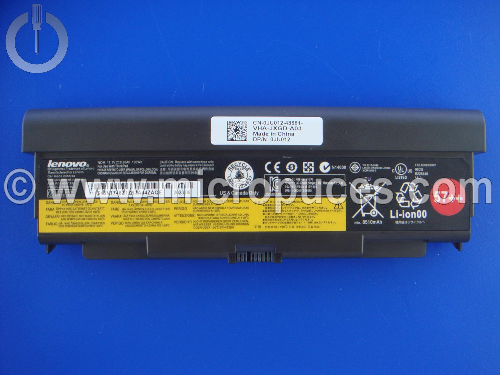 Batterie 99Wh pour Lenovo ThinkPad L440