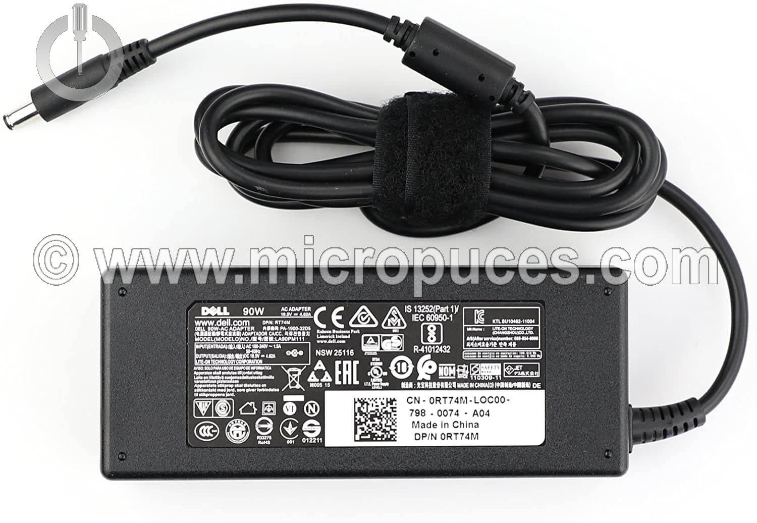 Chargeur 90W pour DELL Inspiron 15 7501