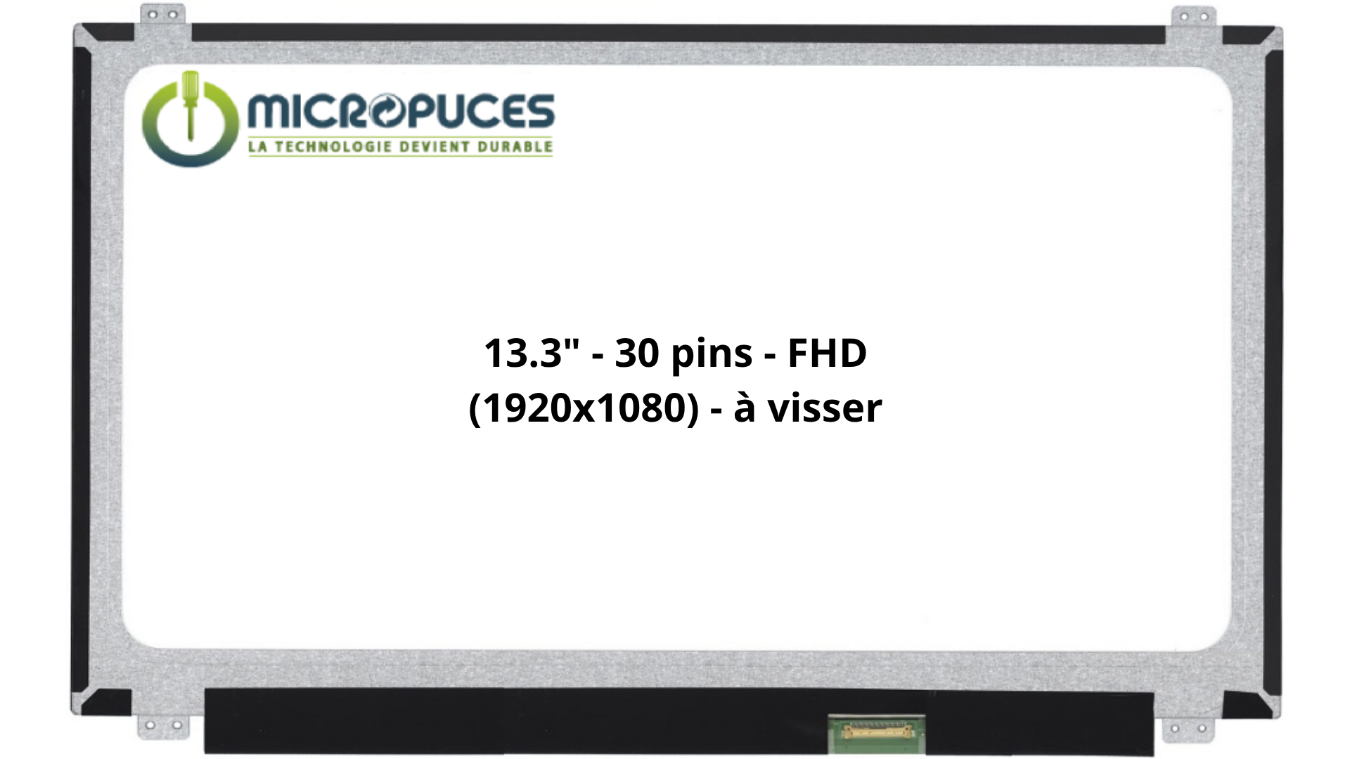 Ecran 13,3" 30 pin Slim FHD 1920 x 1080 IPS - reconditionné