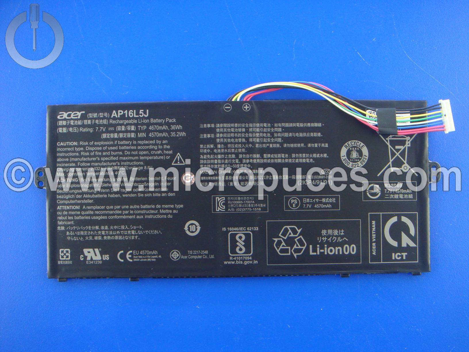 Batterie deux cellules pour ACER SF514-52T