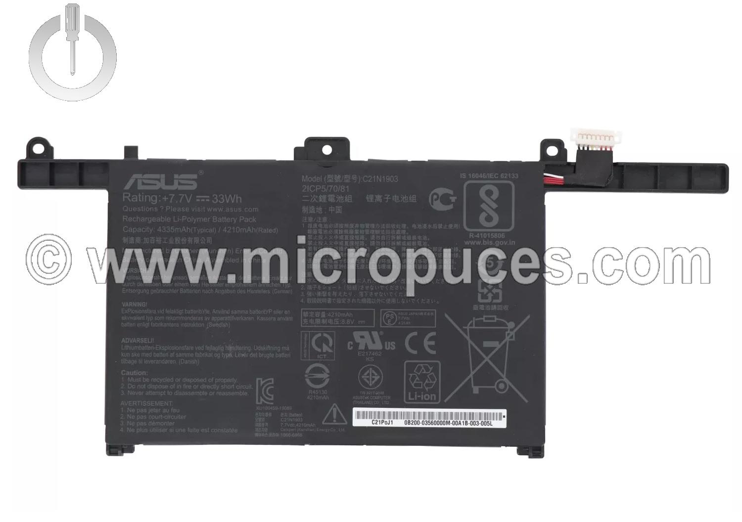 Batterie pour ASUS B9400