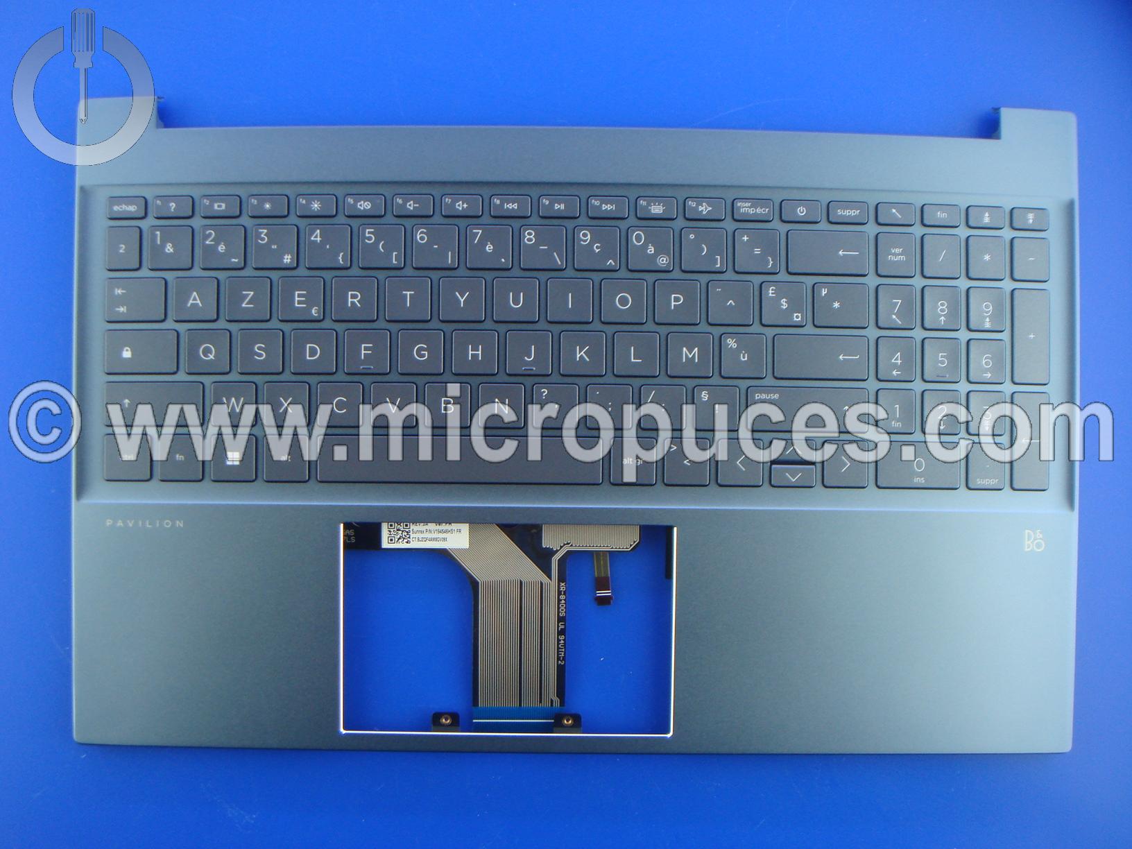 Clavier + plasturgie bleue pour Pavilion 15-EG