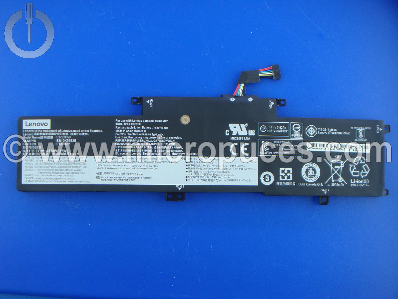 Batterie originale pour Lenovo ThinkPad L380 Yoga