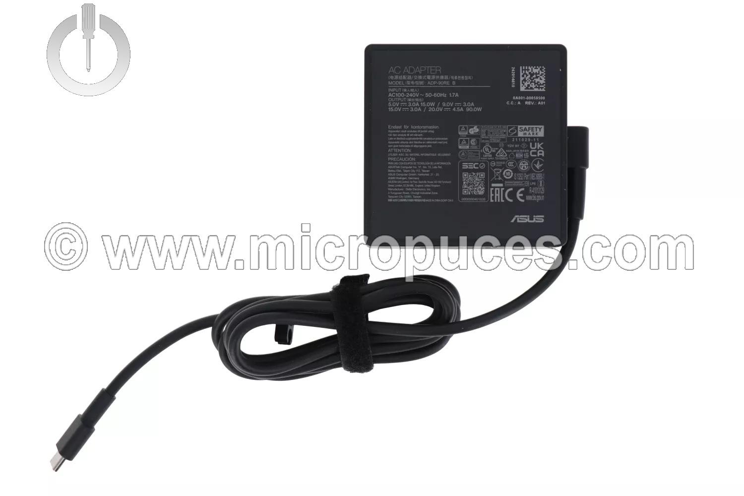 Chargeur 90W pour ASUS S5606