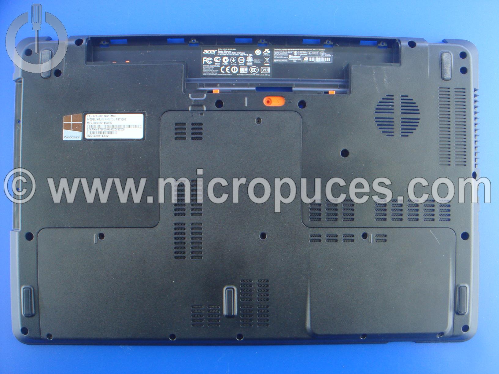 Plasturgie de dessous pour ACER PACKARD BELL