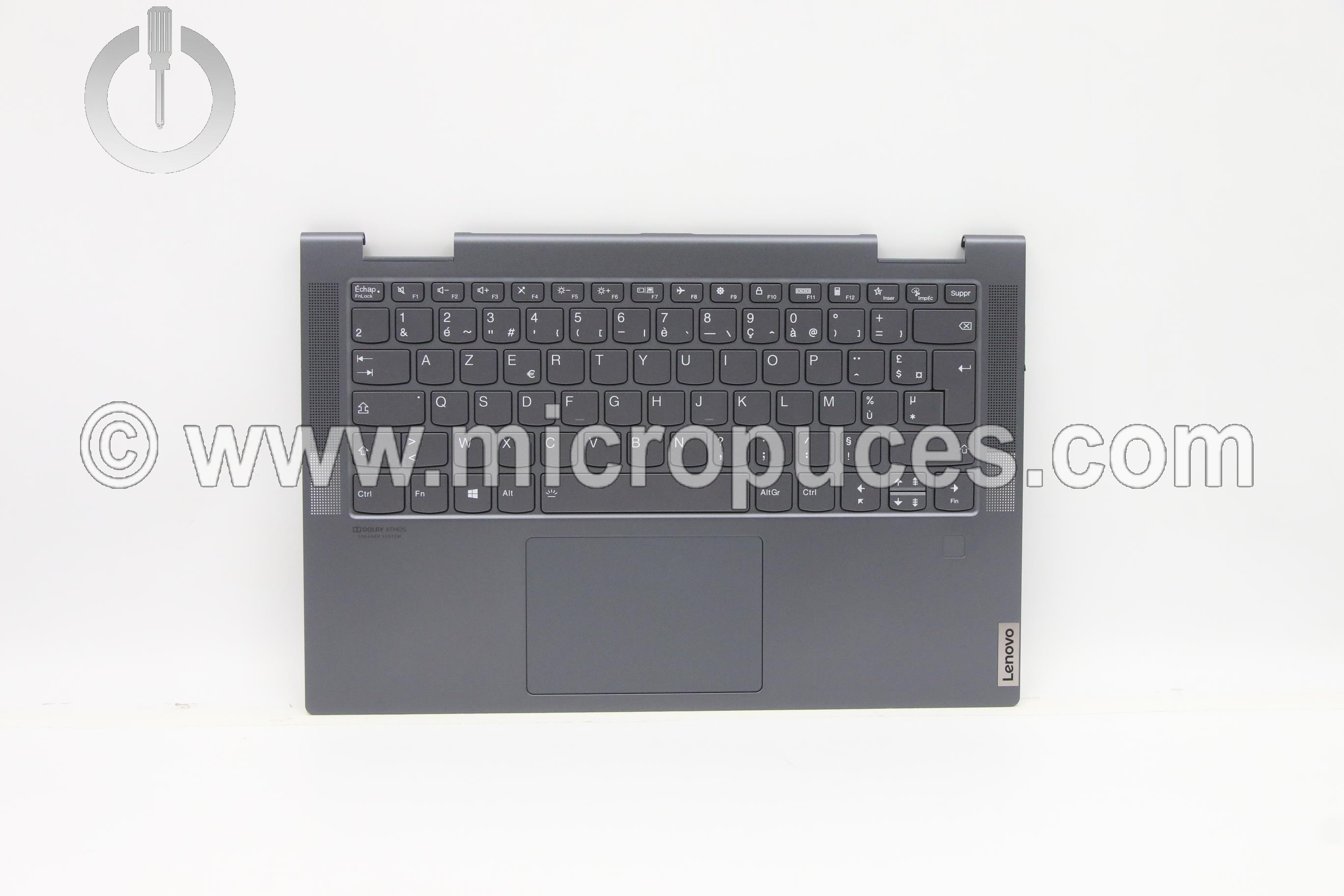 Clavier + plasturgie de dessus pour LENOVO YOGA 7-14