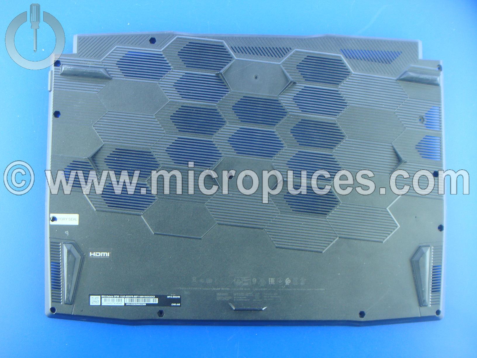 Plasturgie de dessous pour MSI GF66 Katana