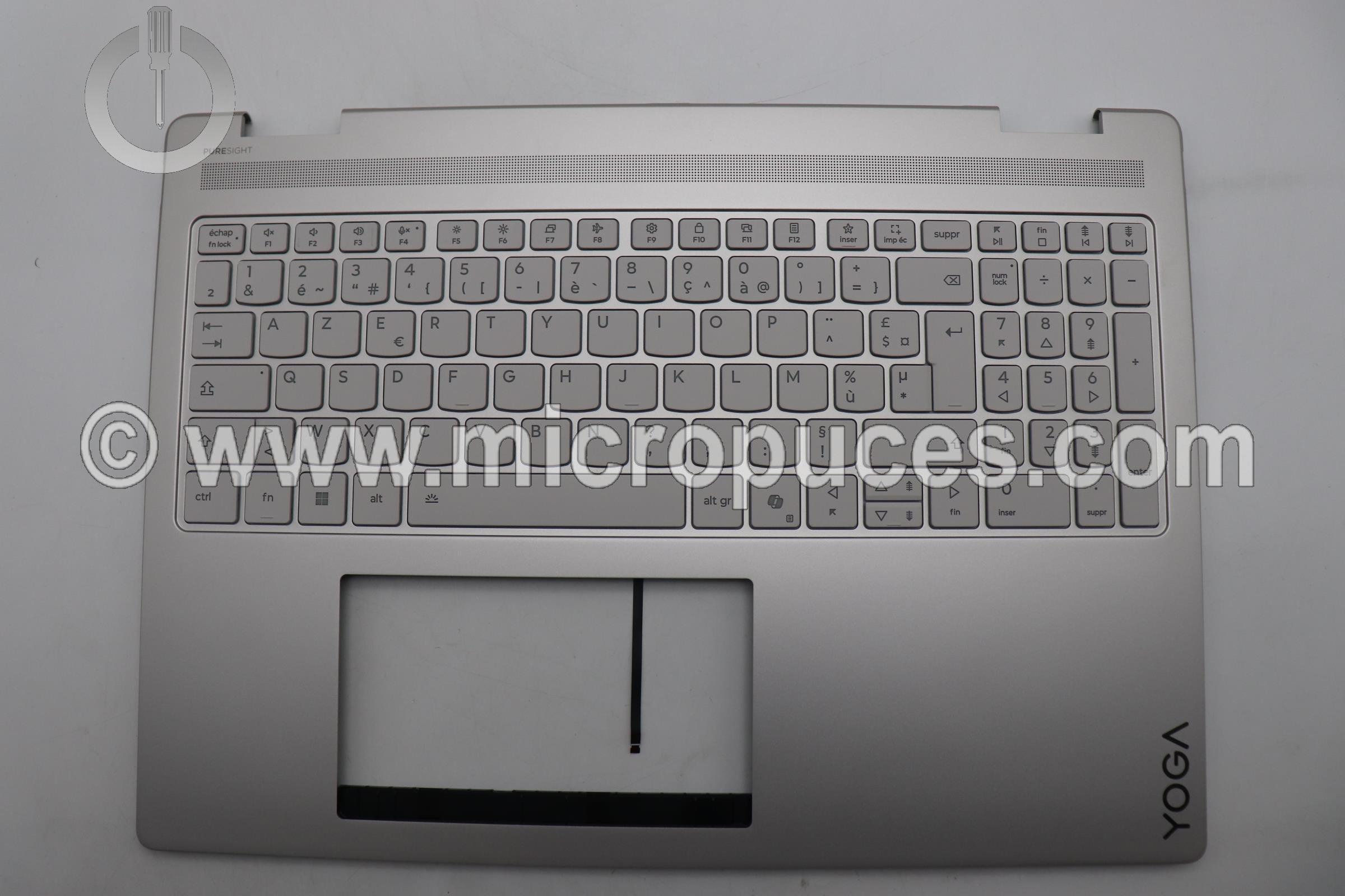 Clavier + plasturgie pour LENOVO Yoga 7 2-in-1 16 - avec lecteur d'empreinte