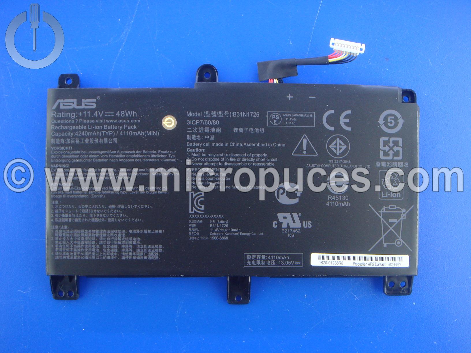 Batterie interne pour ASUS FX531